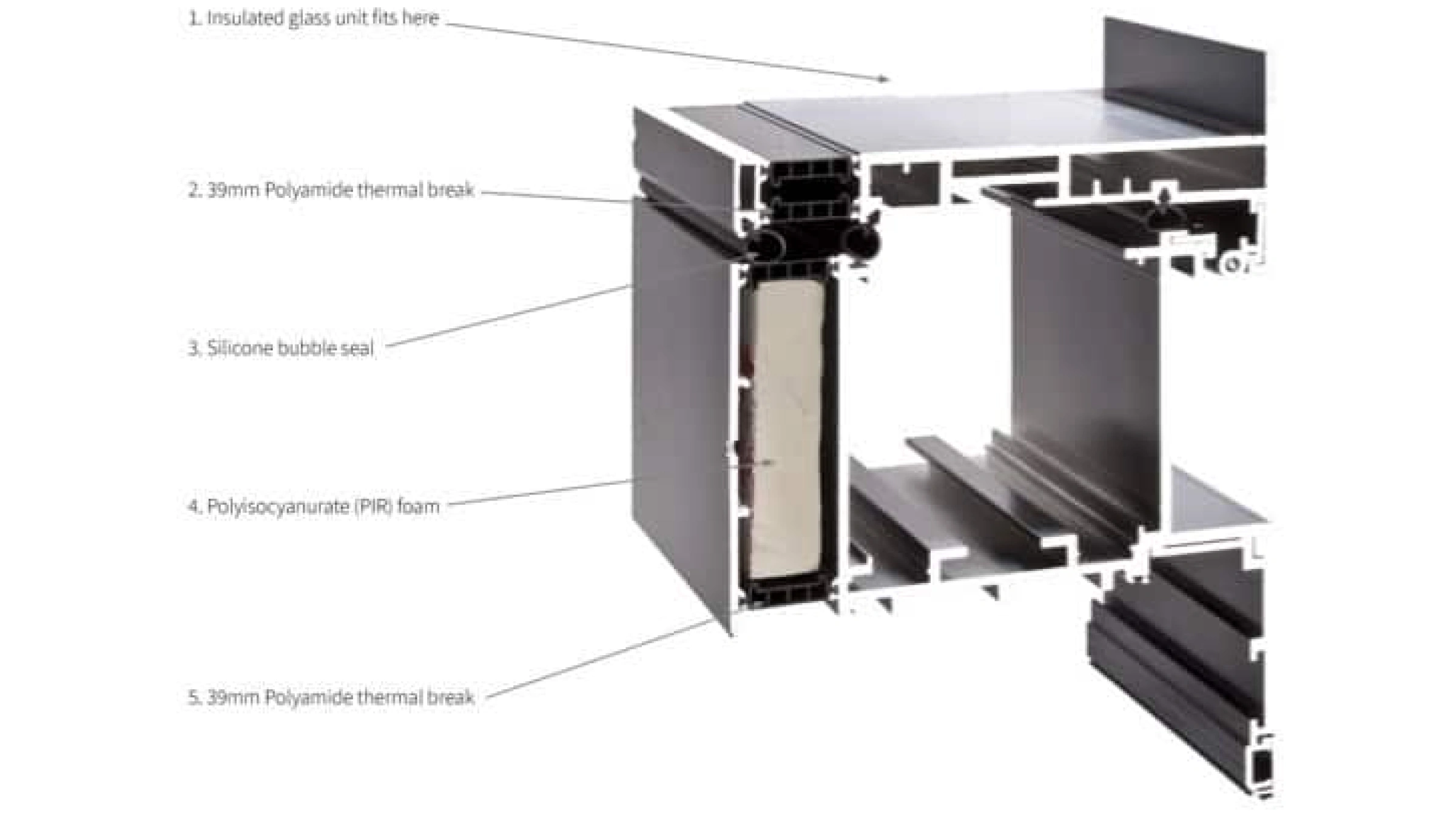 Shows a piece of rooflight