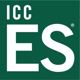 Logo featuring the letters "ICC" in white at the top and "ES" in large white letters below, all set against a dark green background.